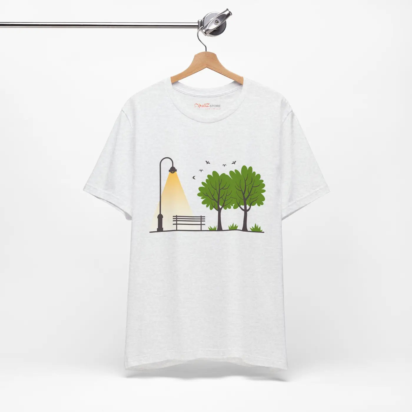 Unisex Jersey Short Sleeve Tee - Lamp Post Design - DipaliZ