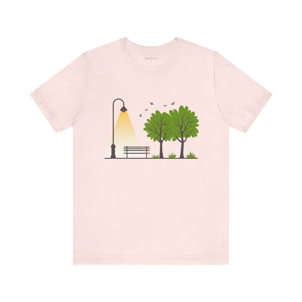 Unisex Jersey Short Sleeve Tee - Lamp Post Design - DipaliZ