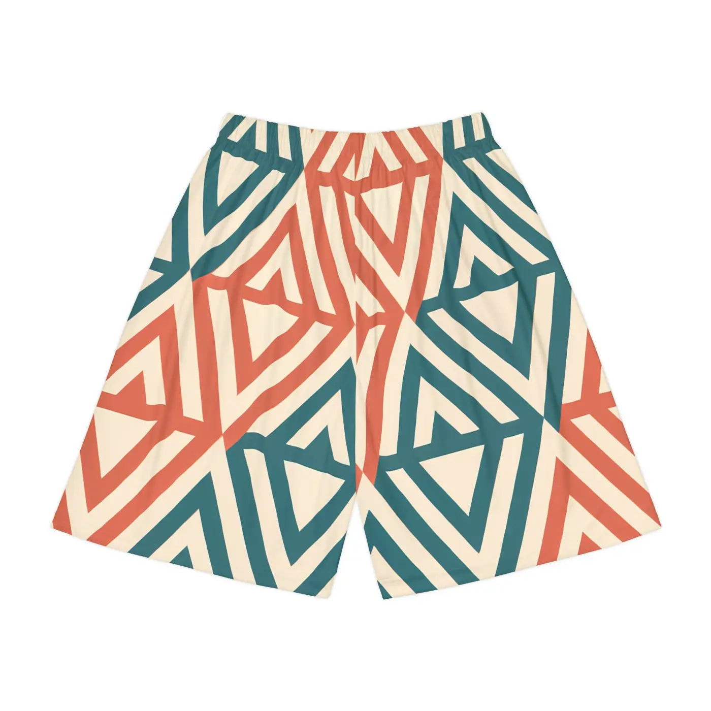Geometric Men's Sports Shorts - Quick Dry Active Wear - DipaliZ