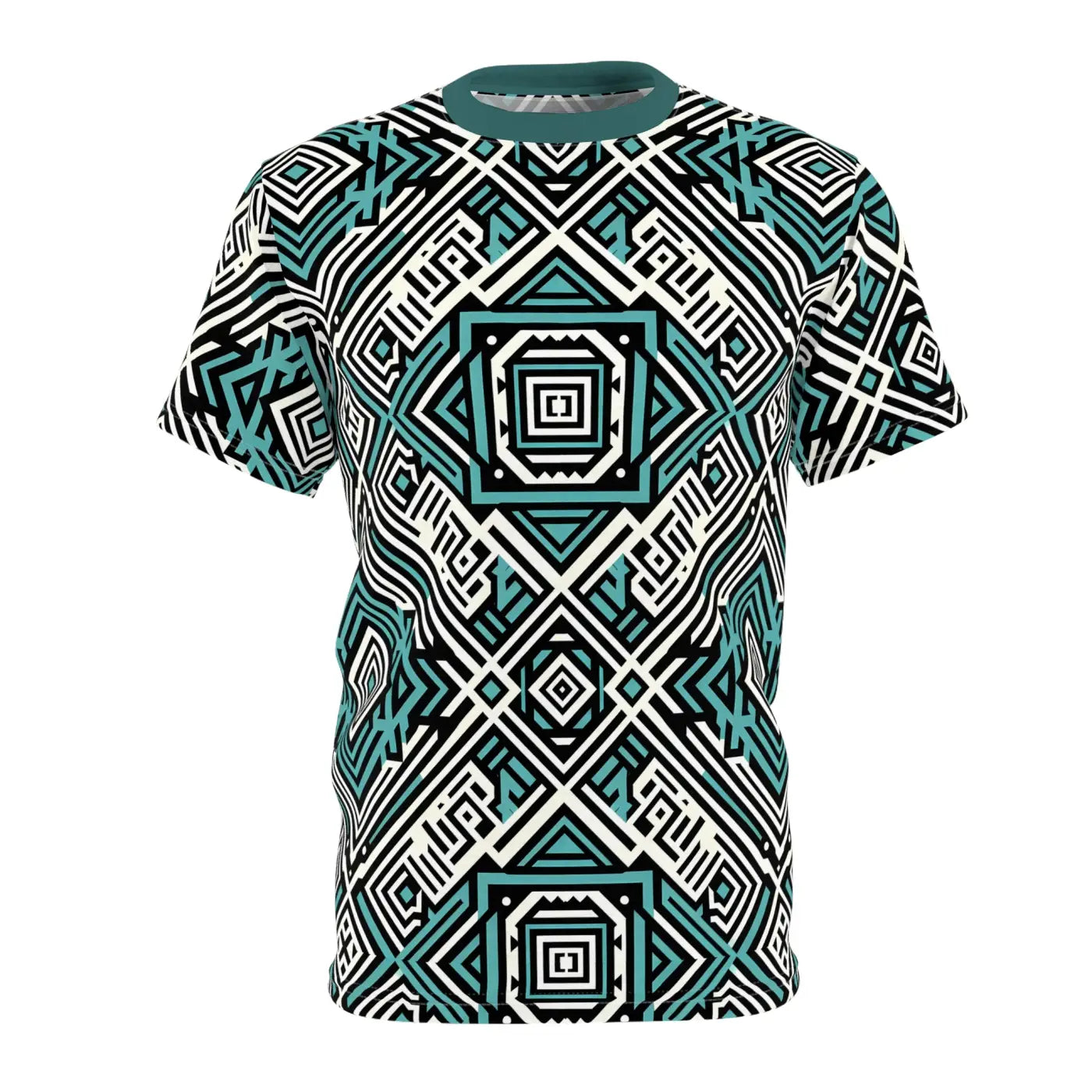 Trendy Geometric Unisex Tee - Vibrant Summer Style - DipaliZ