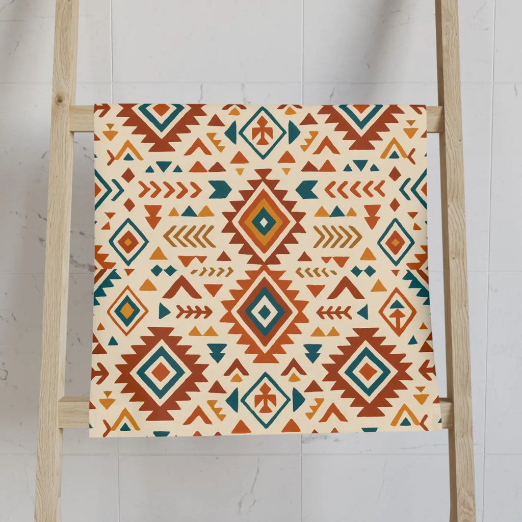 Premium Tribal Pattern Hand Towel - Aztec Bohemian Design - DipaliZ