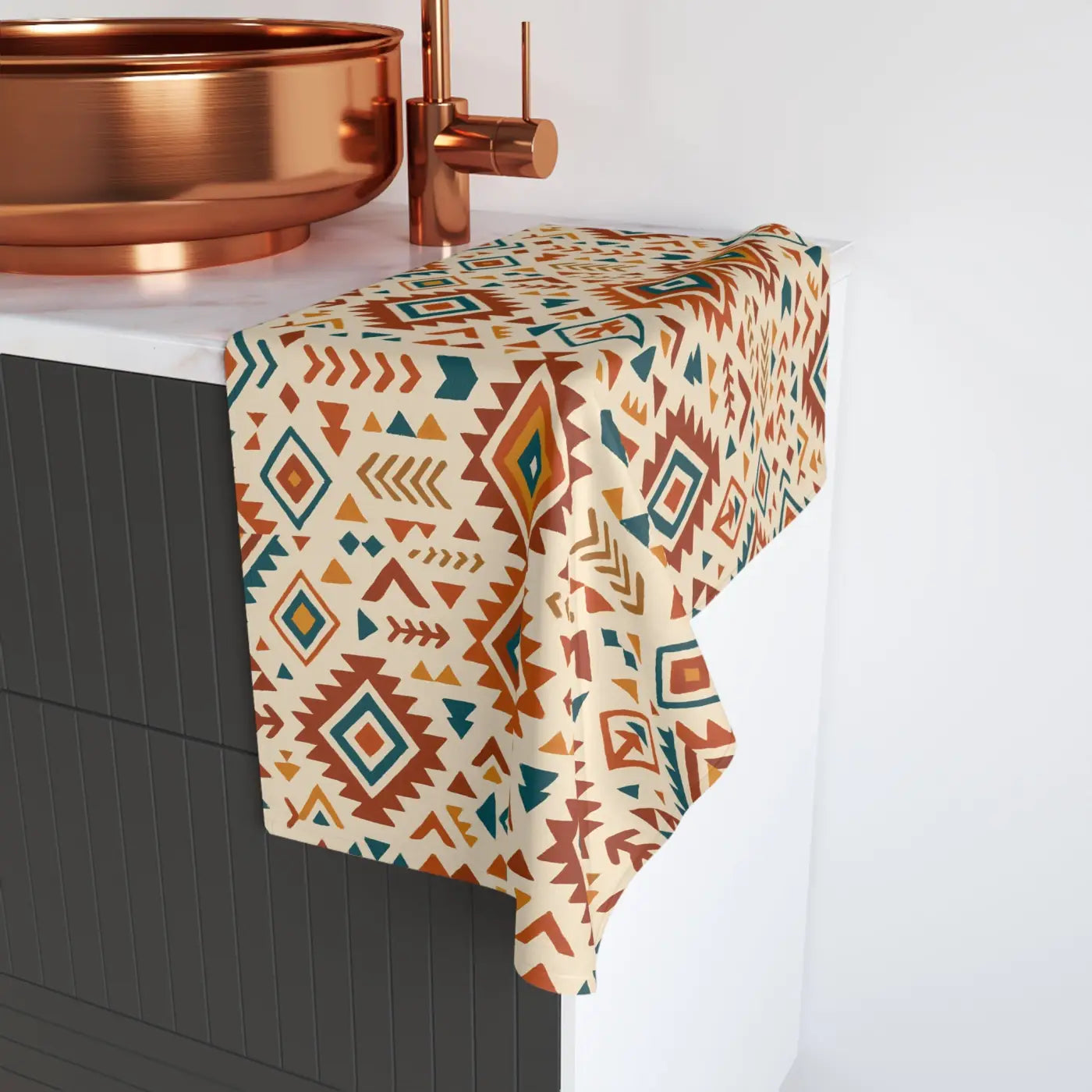 Premium Tribal Pattern Hand Towel - Aztec Bohemian Design - DipaliZ
