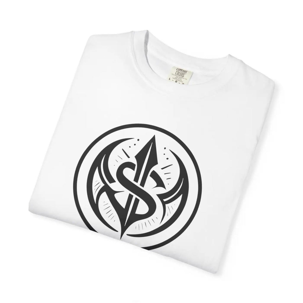 Tribal Spear Crest Tee - Relaxed Fit Garment Dyed - DipaliZ
