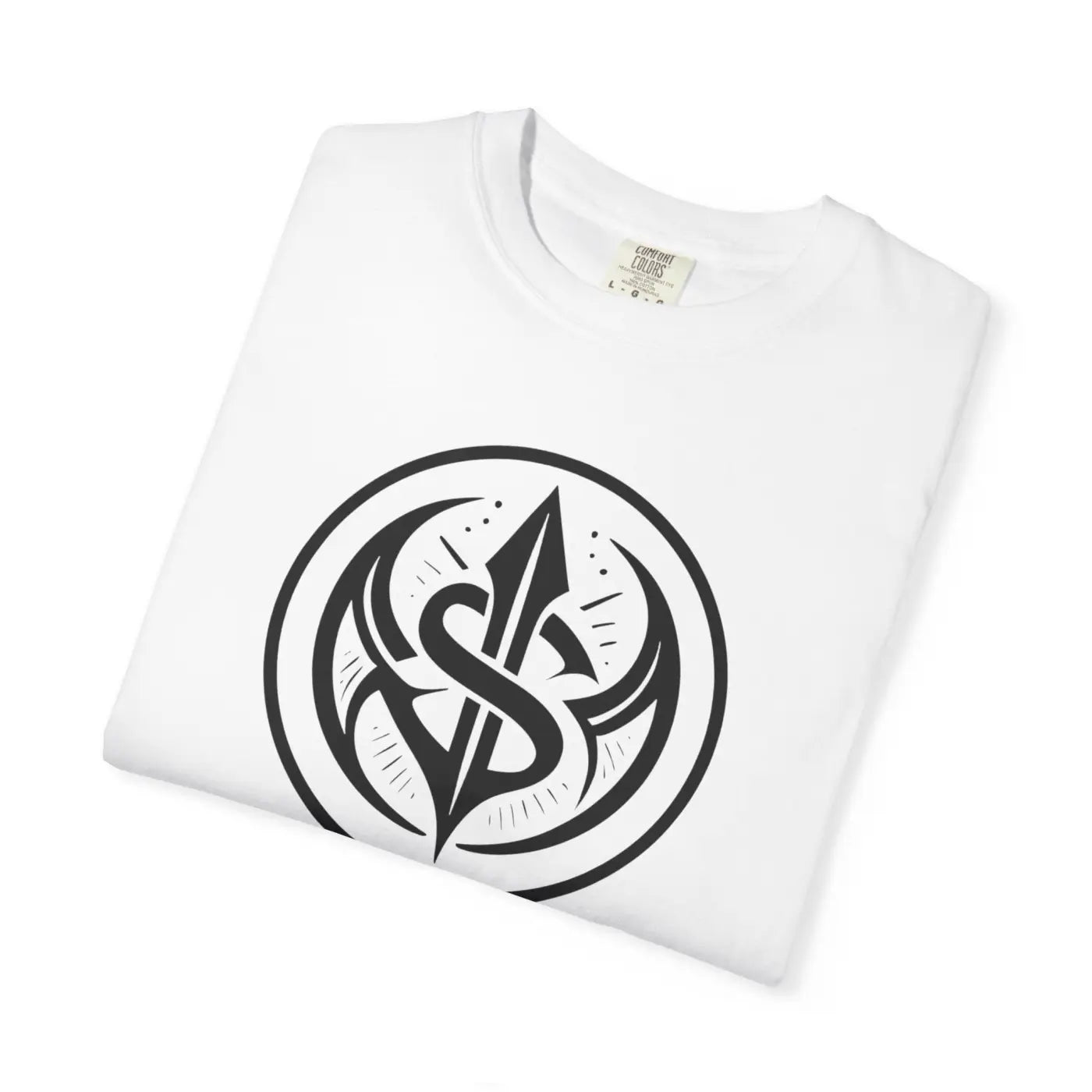 Tribal Spear Crest Tee - Relaxed Fit Garment Dyed - DipaliZ