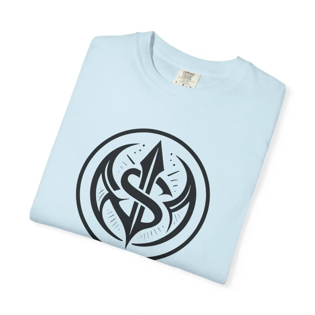 Tribal Spear Crest Tee - Relaxed Fit Garment Dyed - DipaliZ