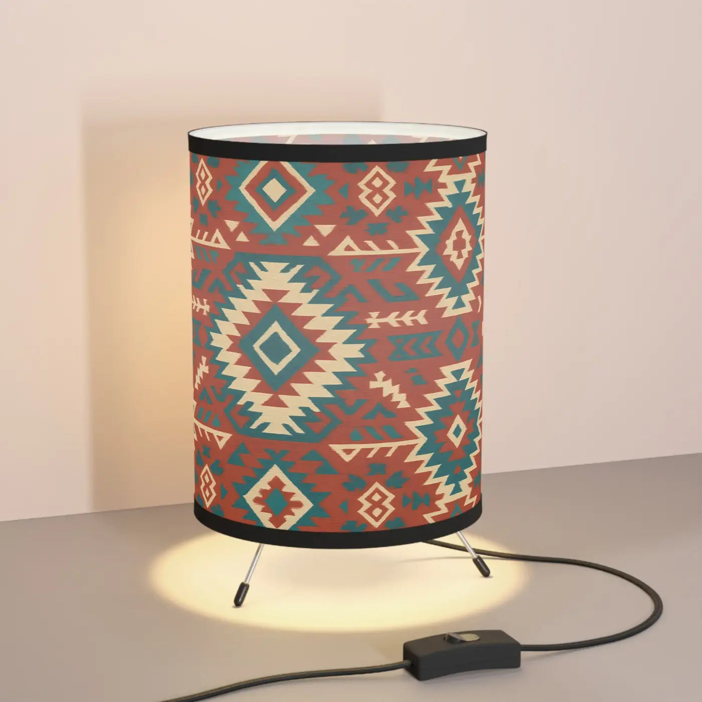 Tribal Tripod Lamp - Bohemian Home Decor Lighting - DipaliZ