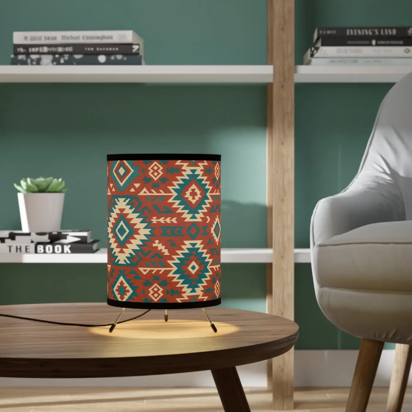 Tribal Tripod Lamp - Bohemian Home Decor Lighting - DipaliZ