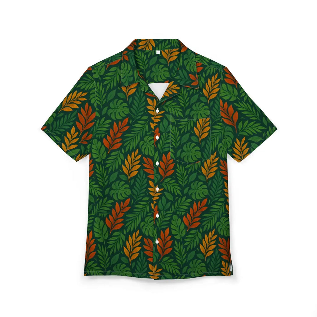 Leaf Print Summer Shirt - Tropical Vibes All Season - DipaliZ