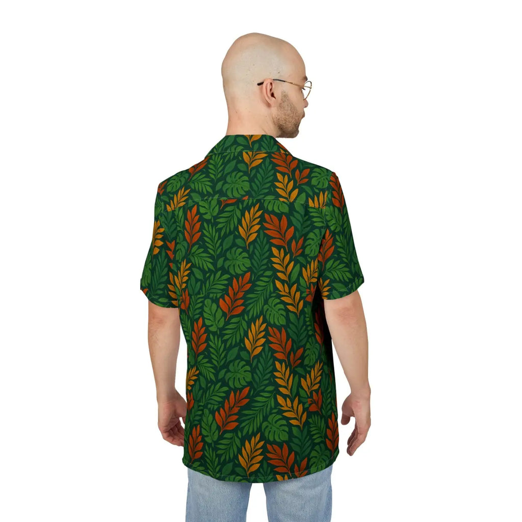 Leaf Print Summer Shirt - Tropical Vibes All Season - DipaliZ