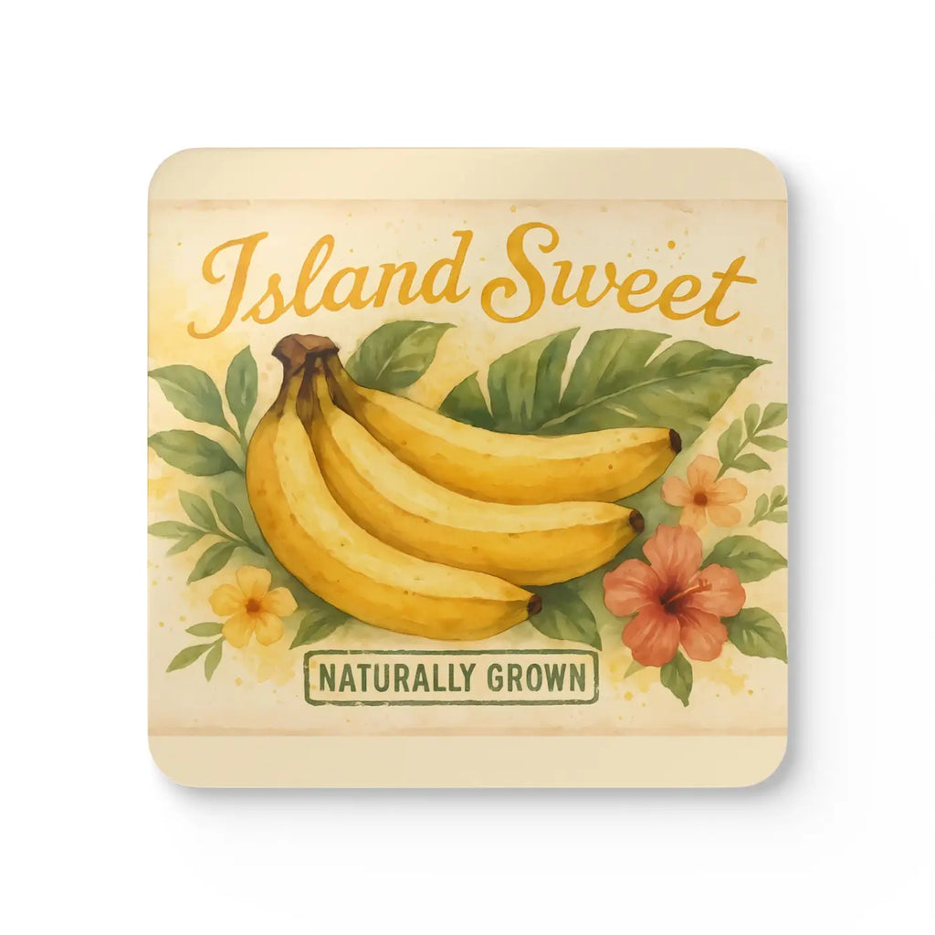 Vibrant Tropical Coaster Set - Island Sweet Design - DipaliZ
