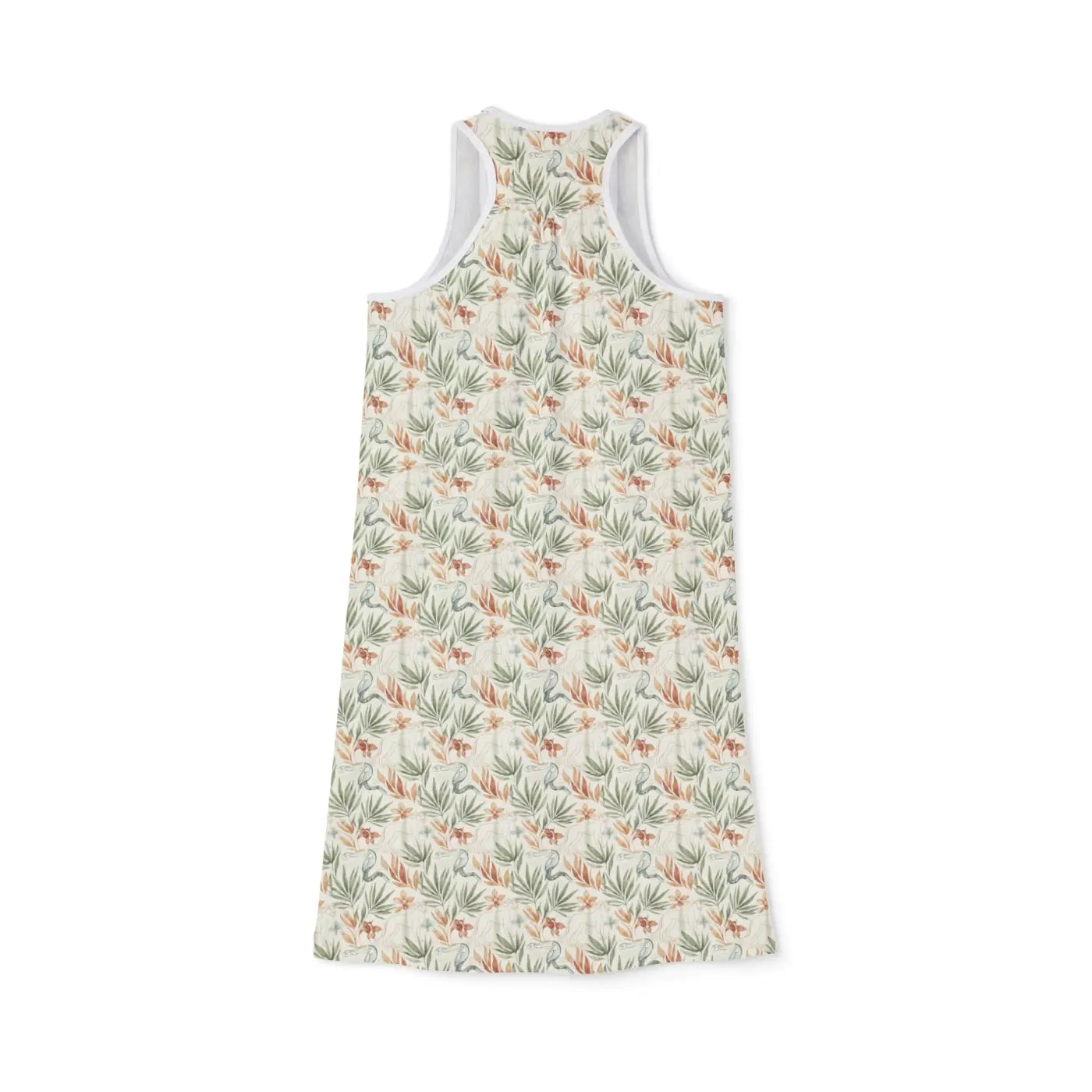 Tropical Floral Racerback Dress - All-Over Print - DipaliZ
