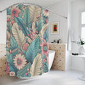 Tropical Floral Shower Curtain - Vibrant Botanical Decor - DipaliZ