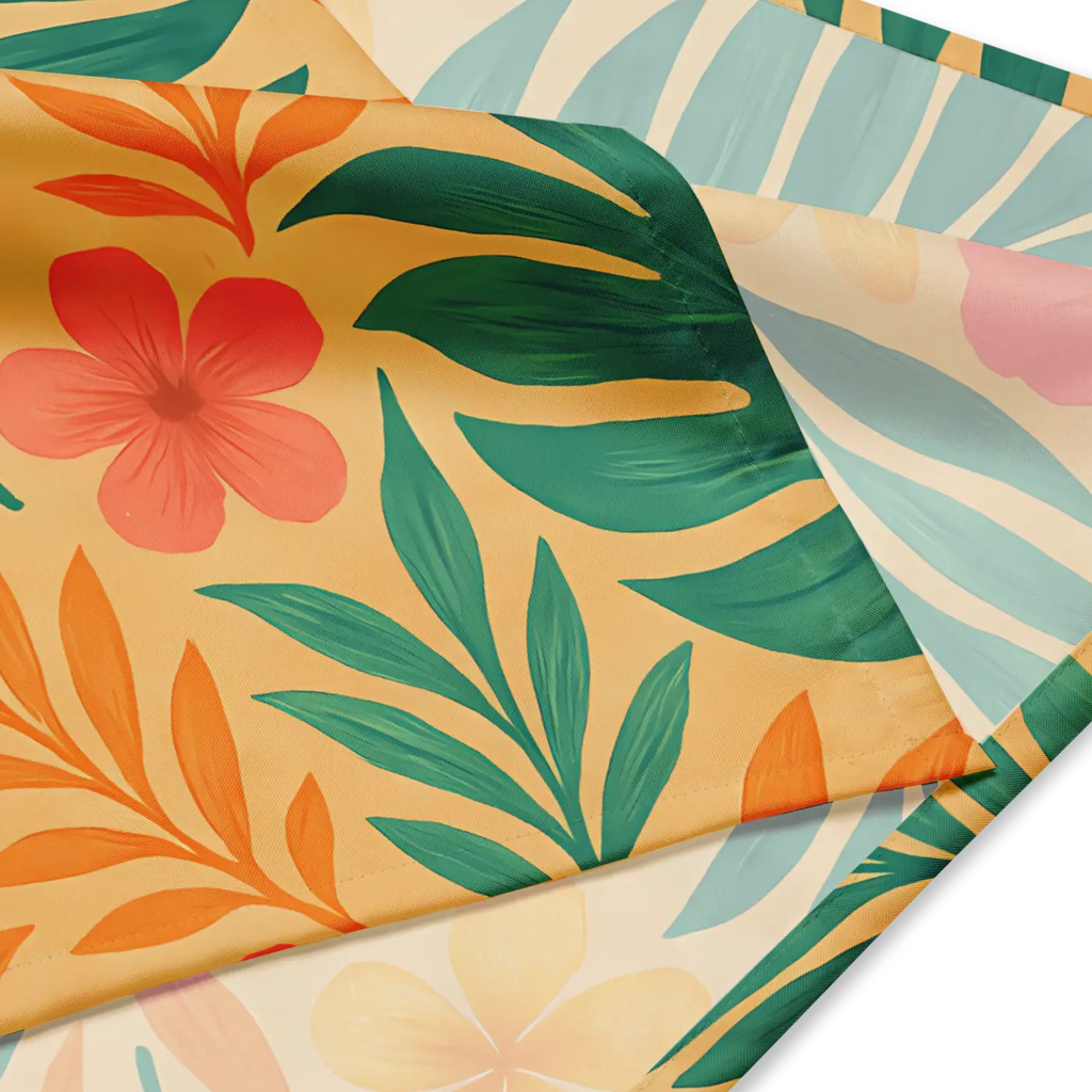 Tropical Florals All-Over Print Bandana - Island Style - DipaliZ