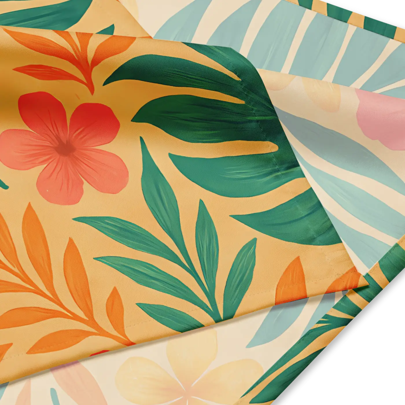 Tropical Florals All-Over Print Bandana - Island Style - DipaliZ