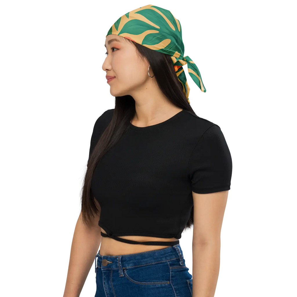 Tropical Florals All-Over Print Bandana - Island Style - DipaliZ