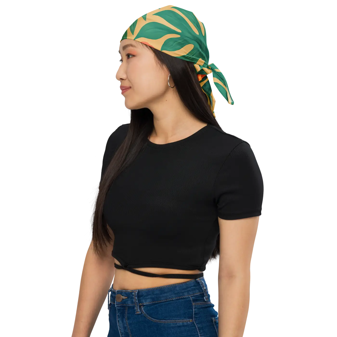 Tropical Florals All-Over Print Bandana - Island Style - DipaliZ