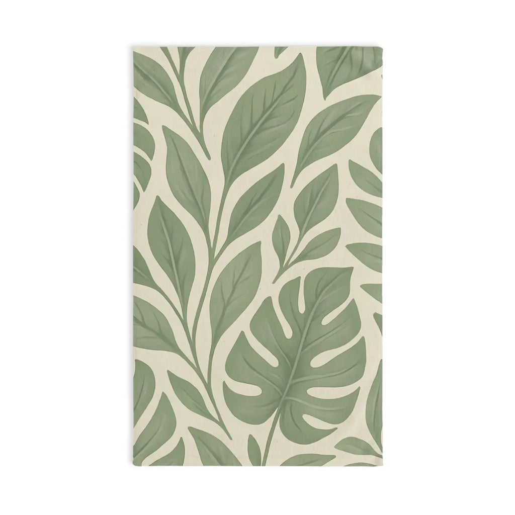 Premium Tropical Leaf Hand Towel - Eco Chic Decor - DipaliZ