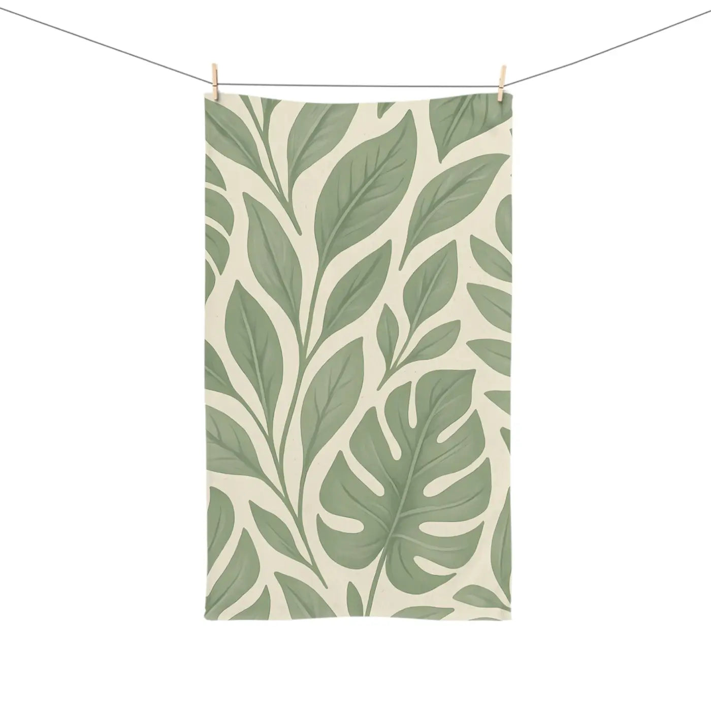 Premium Tropical Leaf Hand Towel - Eco Chic Decor - DipaliZ