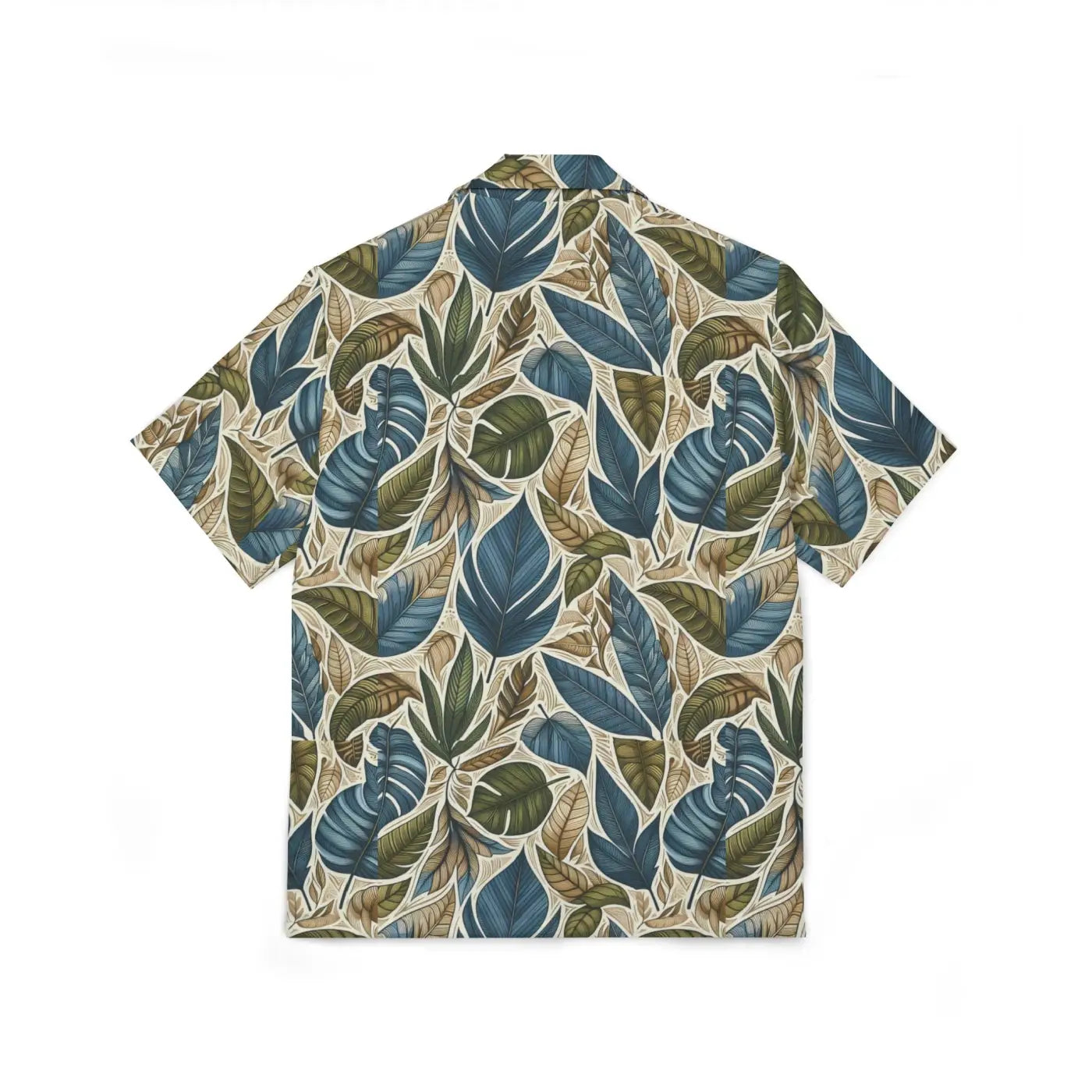 Hawaiian Camp Shirt - Tropical Leaf Island Vibes - DipaliZ