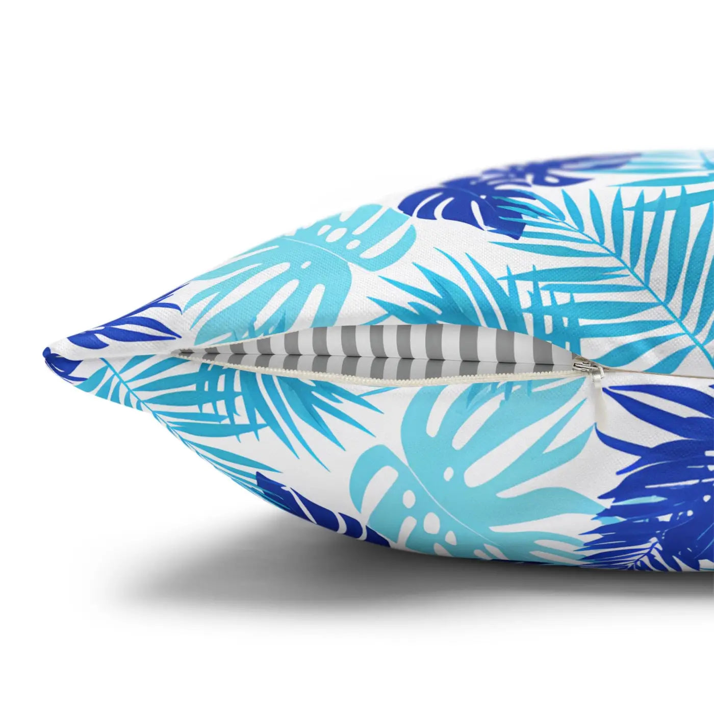 Tropical Leaf Pillowcase - Palm Square Throw with Zipper - DipaliZ
