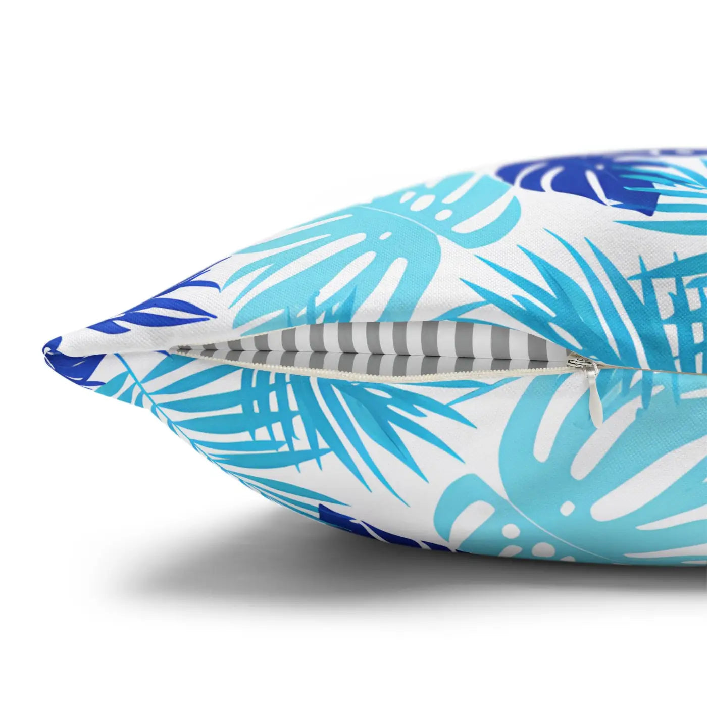 Tropical Leaf Pillowcase - Palm Square Throw with Zipper - DipaliZ