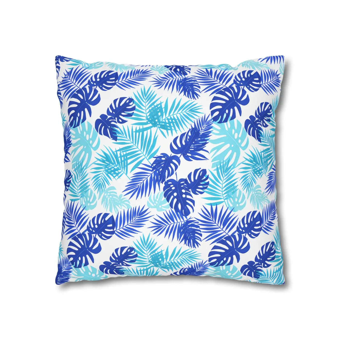 Tropical Leaf Pillowcase - Palm Square Throw with Zipper - DipaliZ