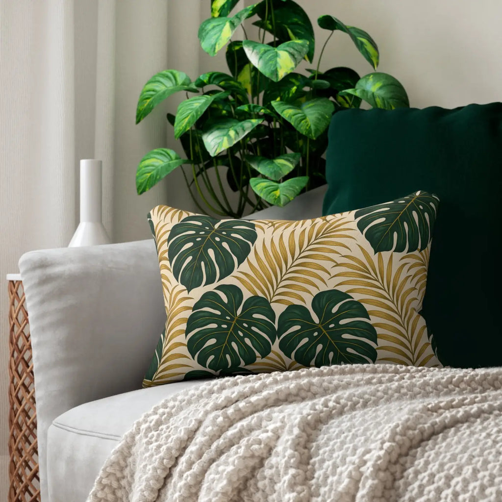 Tropical Lumbar Pillow - Premium Cozy Vibes Style - DipaliZ