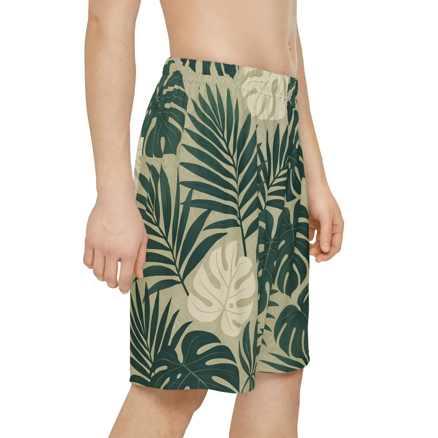 Lightweight Athletic Shorts - Tropical Print Casual Lounge - DipaliZ
