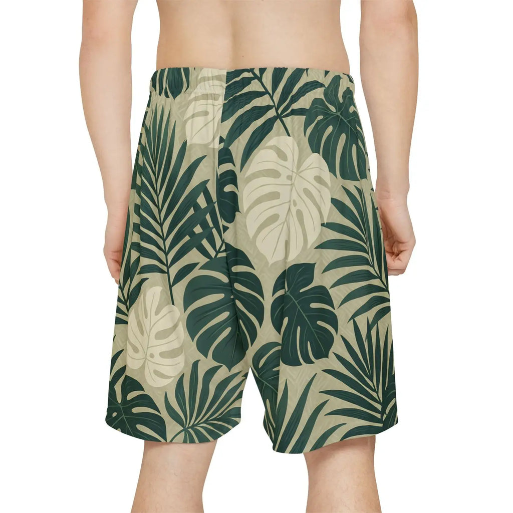 Lightweight Athletic Shorts - Tropical Print Casual Lounge - DipaliZ
