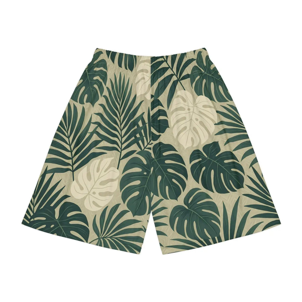 Lightweight Athletic Shorts - Tropical Print Casual Lounge - DipaliZ
