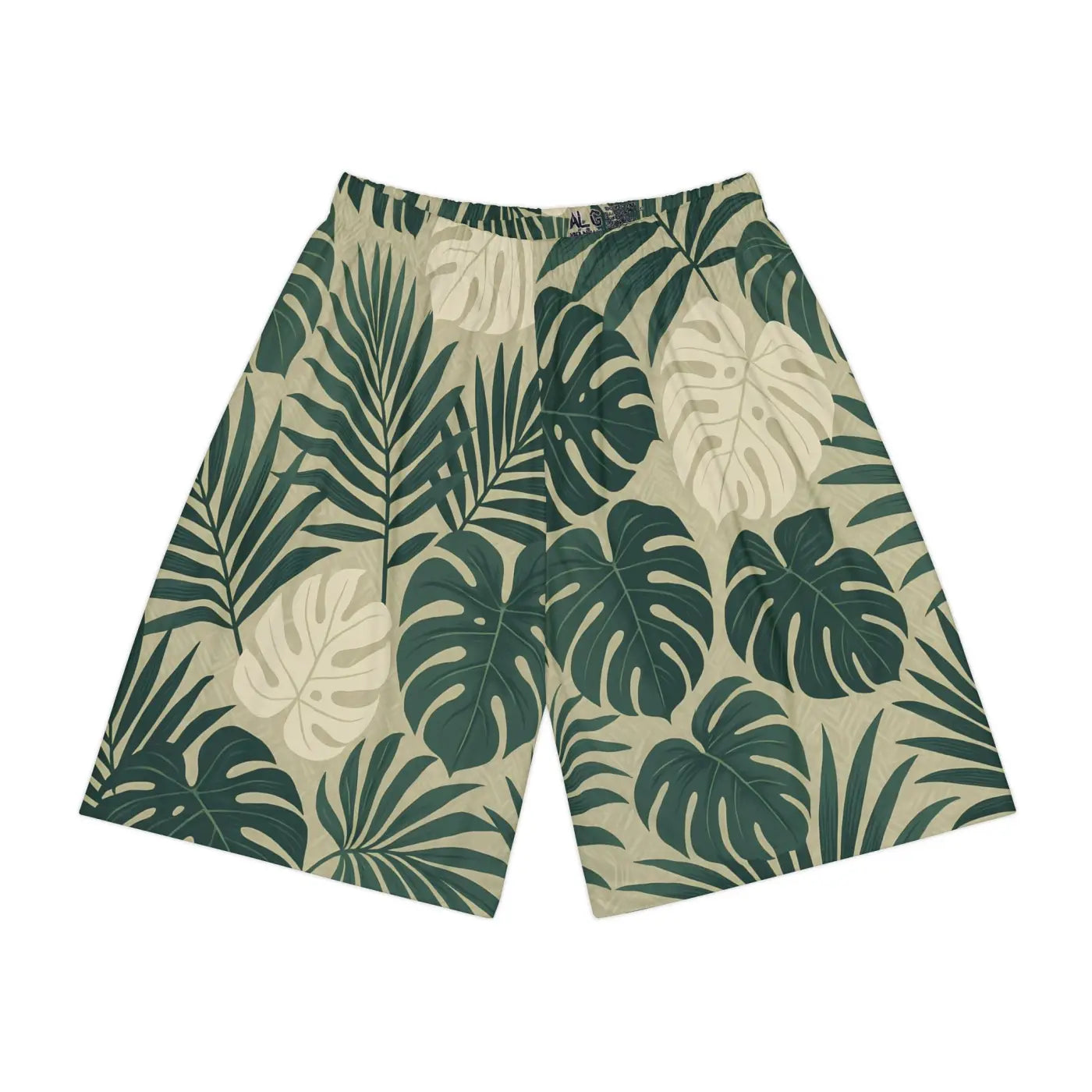 Lightweight Athletic Shorts - Tropical Print Casual Lounge - DipaliZ