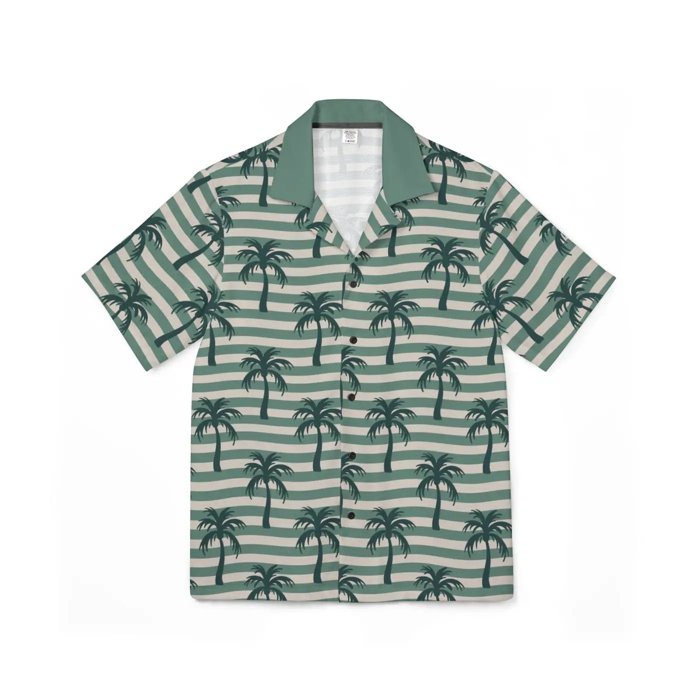 Hawaiian Camp Shirt - Tropical Palm Print - DipaliZ