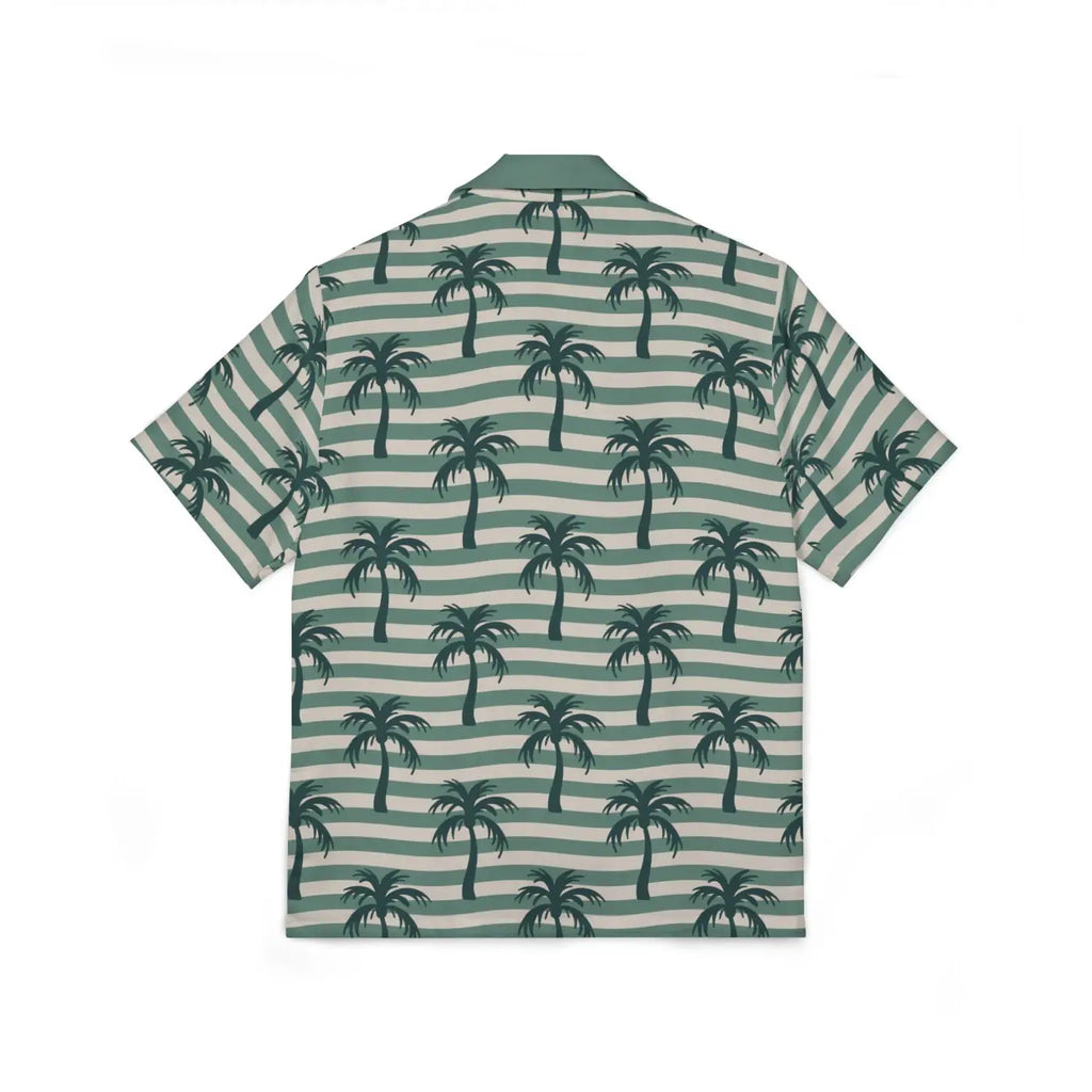Hawaiian Camp Shirt - Tropical Palm Print - DipaliZ