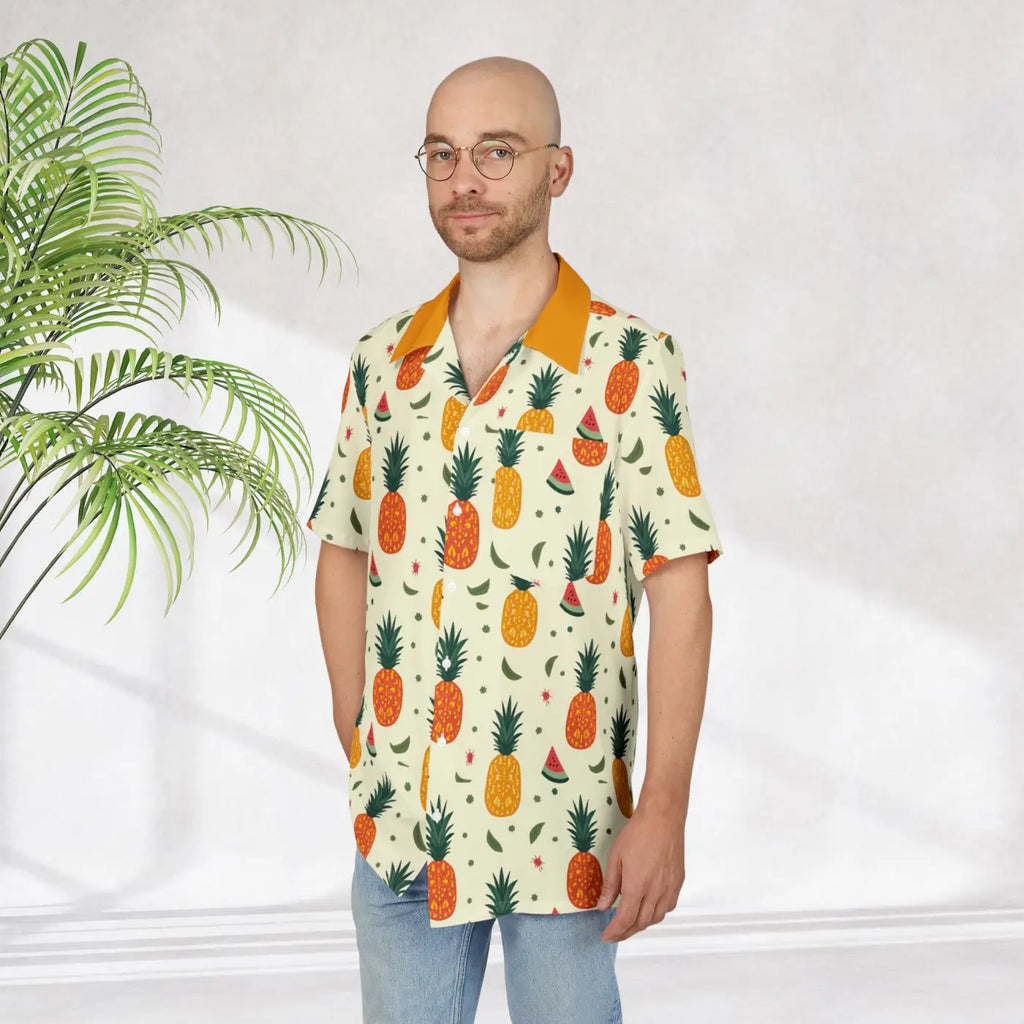 Tropical Pineapple Shirt - Hawaiian Party Beach Style - DipaliZ