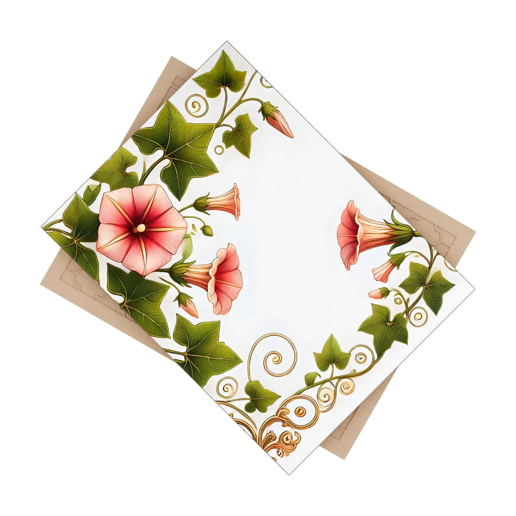 Trumpet Shaped Flowers Ceramic Photo Tile - Botanical Wall Art - DipaliZ