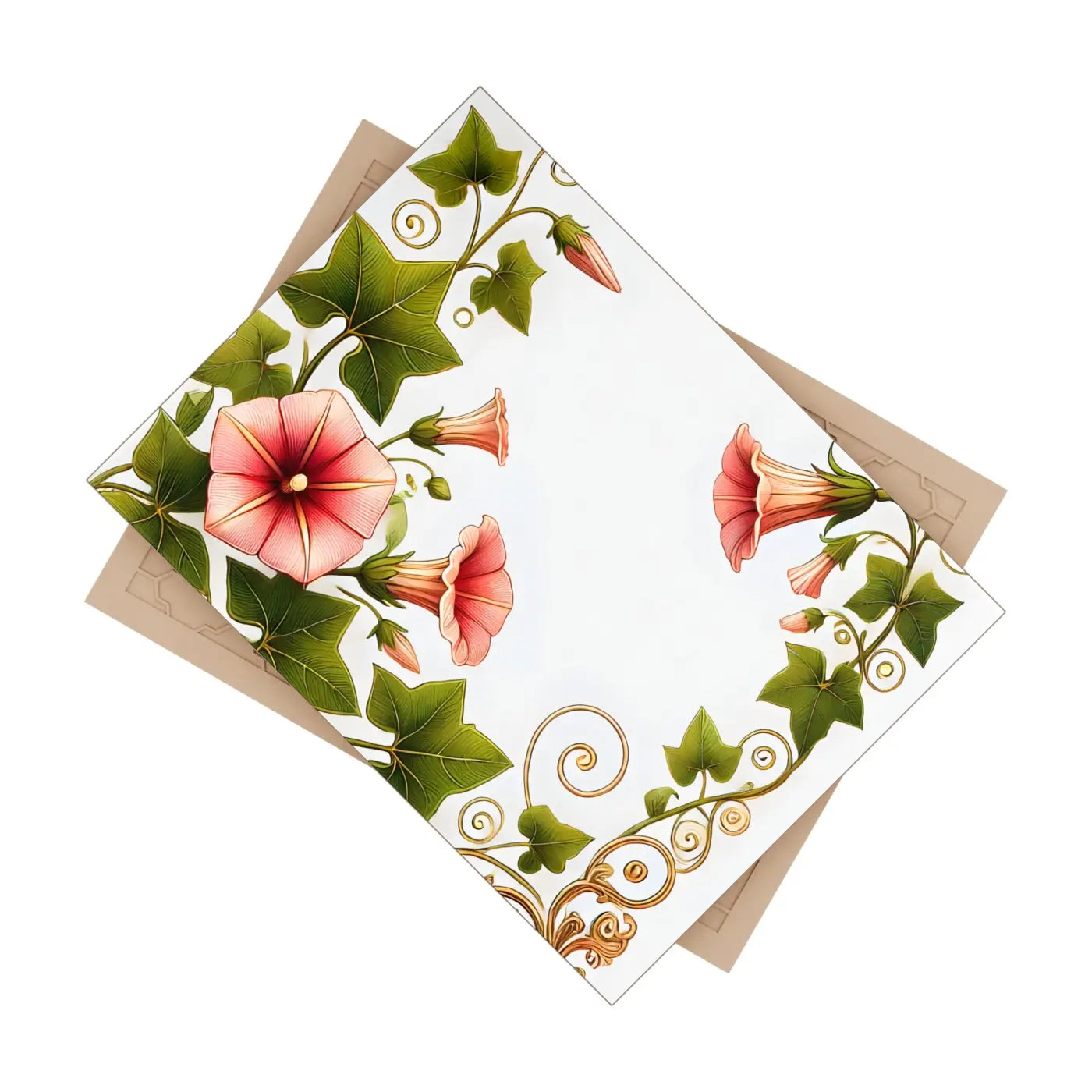 Trumpet Shaped Flowers Ceramic Photo Tile - Botanical Wall Art - DipaliZ