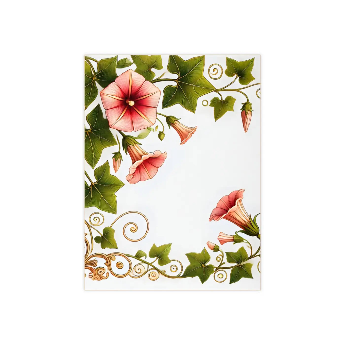 Trumpet Shaped Flowers Ceramic Photo Tile - Botanical Wall Art - DipaliZ