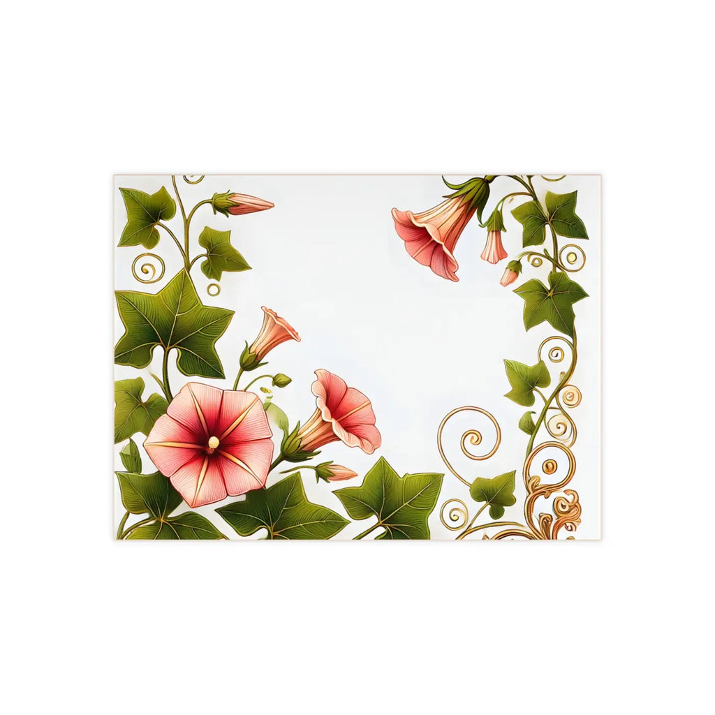 Trumpet Shaped Flowers Ceramic Photo Tile - Botanical Wall Art - DipaliZ
