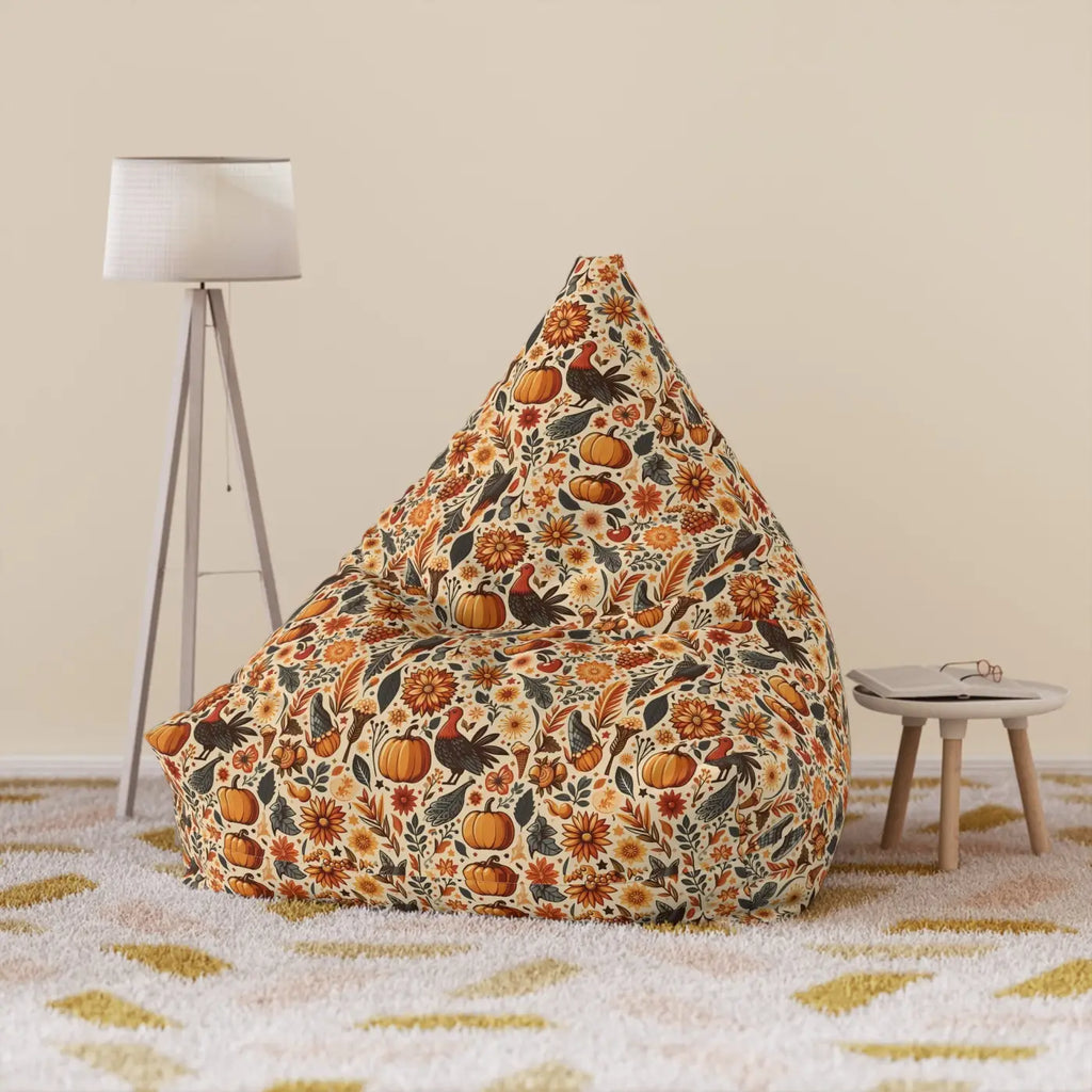 Thanksgiving Bean Bag Cover - Durable Material Comfort - DipaliZ