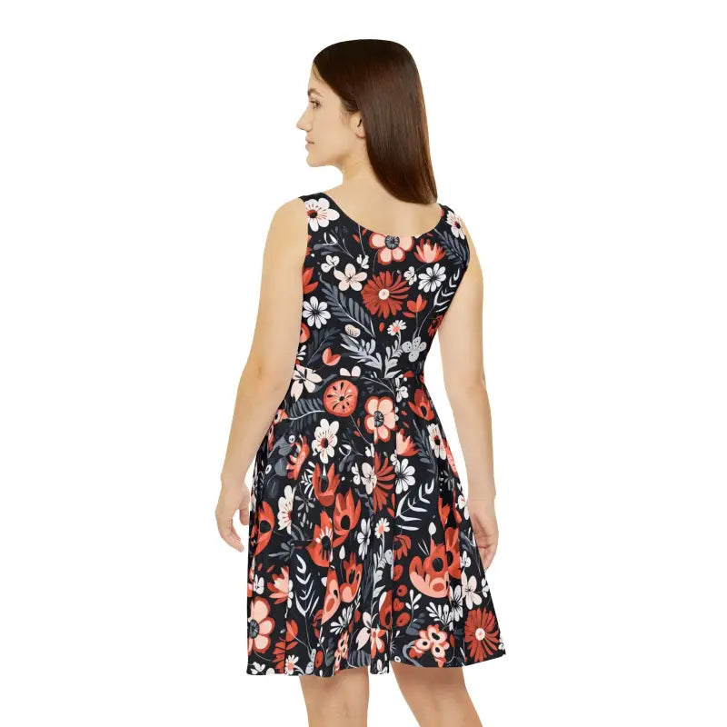Flair Skater Dress - Cozy Elegant Style - DipaliZ