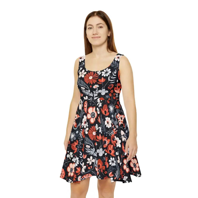 Flair Skater Dress - Cozy Elegant Style - DipaliZ