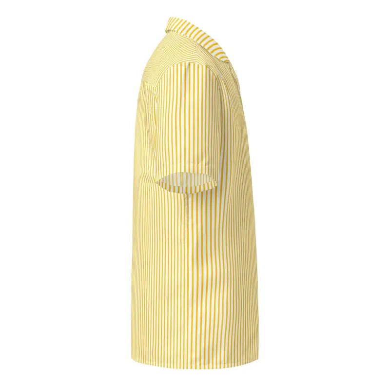 Yellow Stripes Button Shirt - Trendy Summer Style - DipaliZ