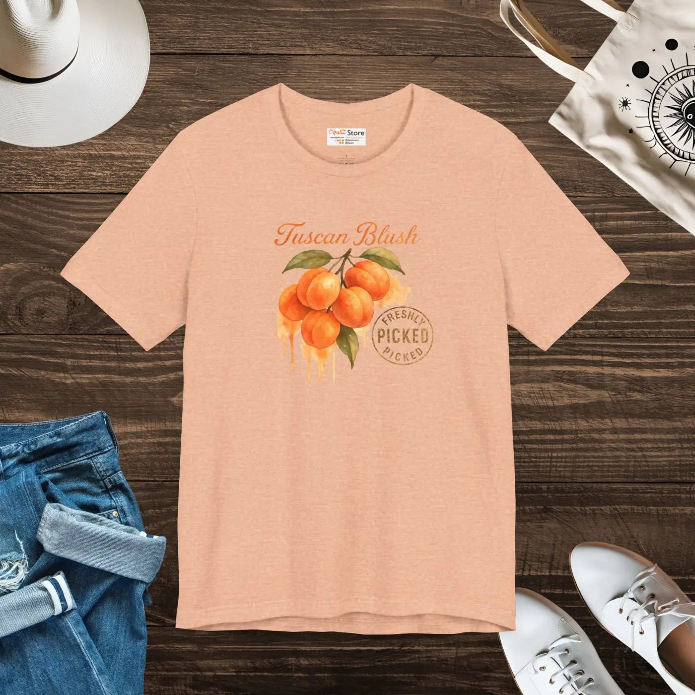 Premium Tuscan Blush Unisex Tee - Everyday Comfort - DipaliZ