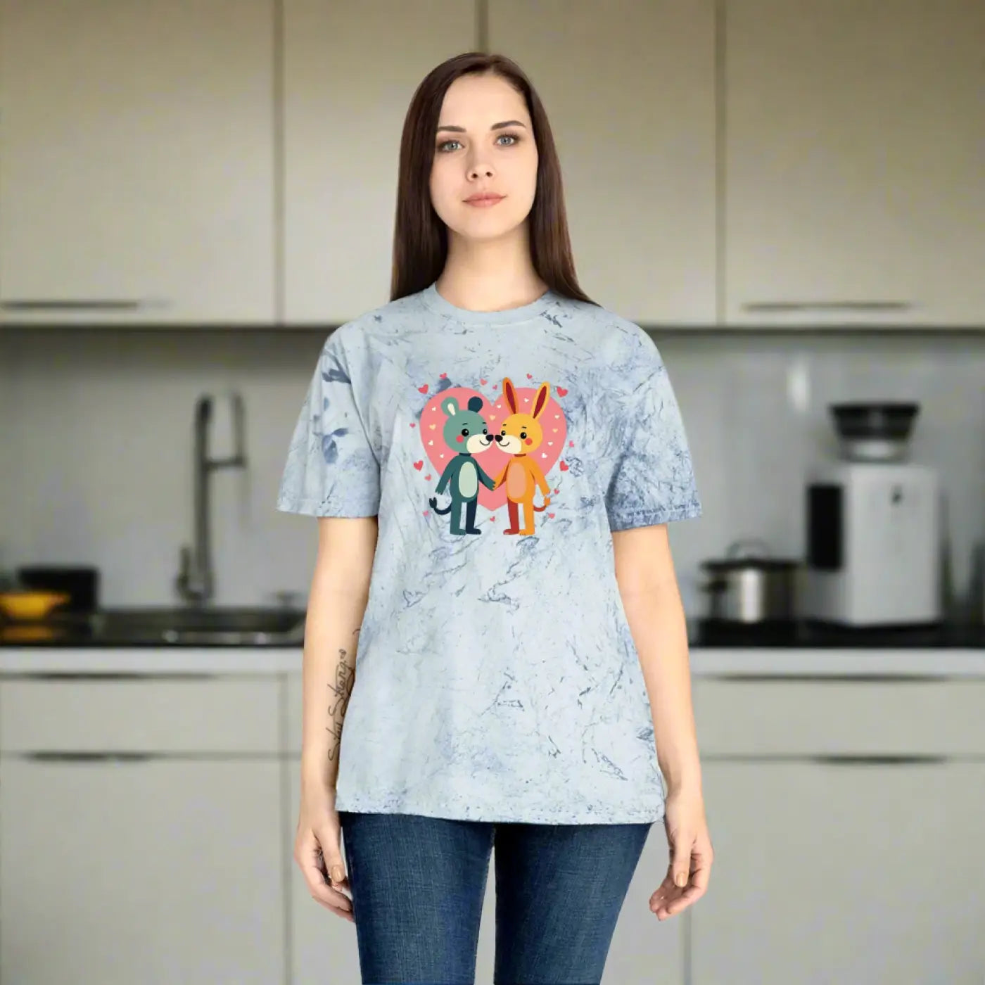 Vibrant Color Blast T-Shirt - Valentine's Day Icon - DipaliZ
