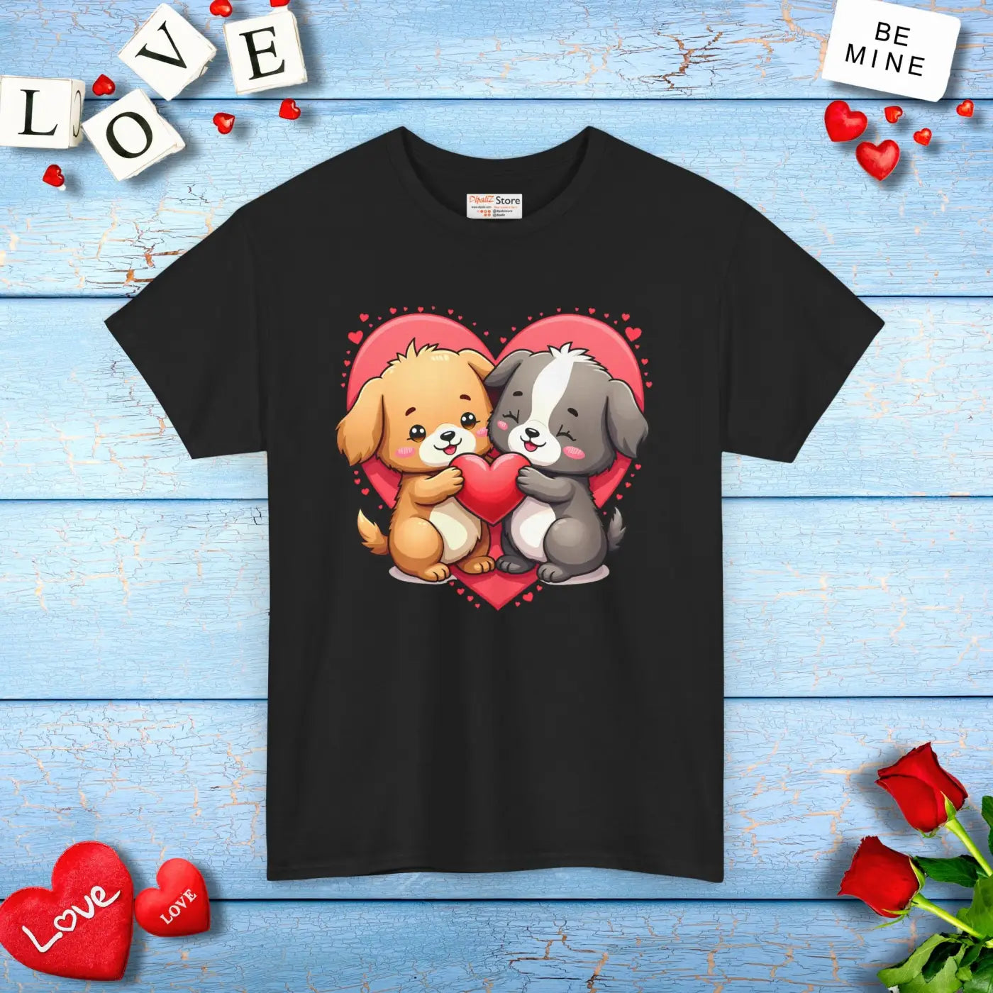 Premium Unisex Heavy Cotton Tee - Dog Lovers Design - DipaliZ