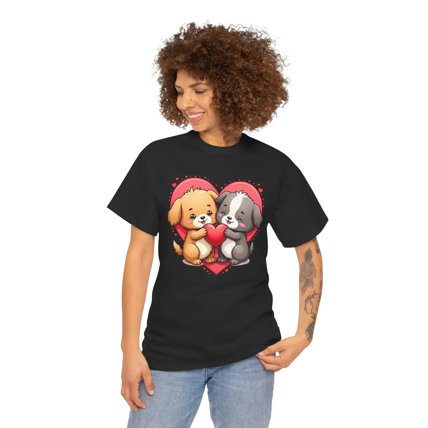 Premium Unisex Heavy Cotton Tee - Dog Lovers Design - DipaliZ