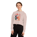 Trendy Two Dogs Cropped Hooded Sweatshirt - Ultra Soft - DipaliZ
