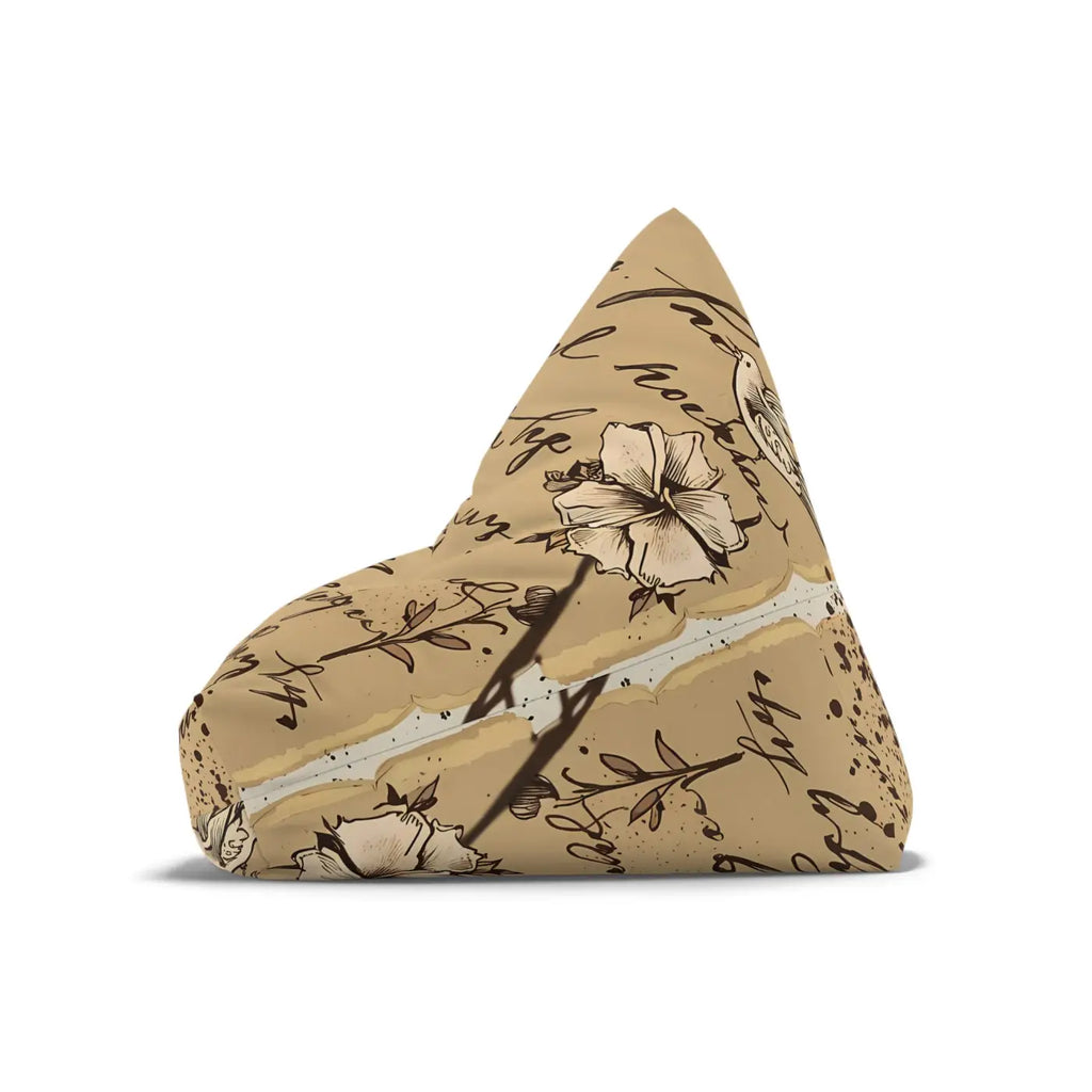 Typography Bean Bag Chair Cover - Typographic Design Adds - DipaliZ