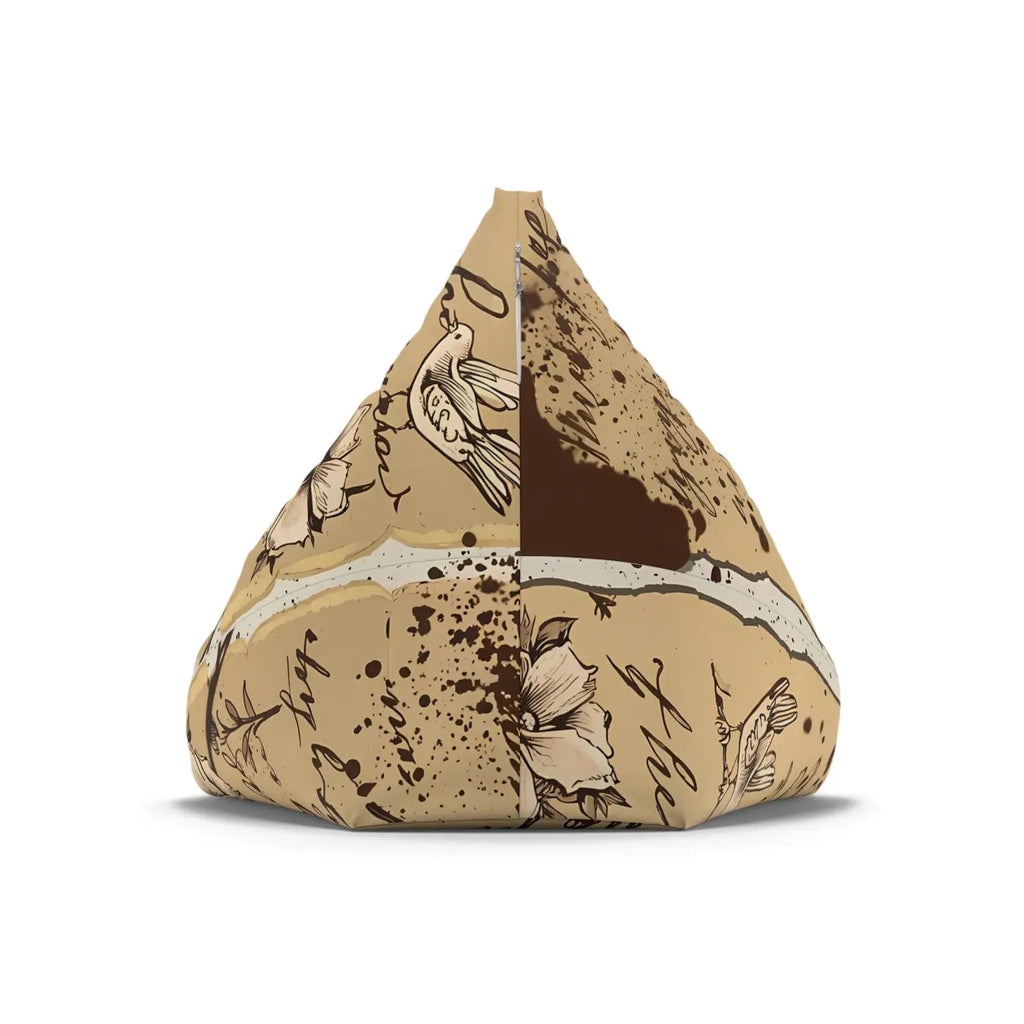 Typography Bean Bag Chair Cover - Typographic Design Adds - DipaliZ