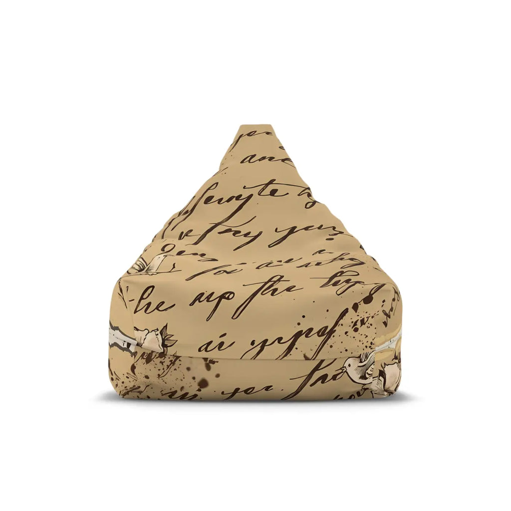 Typography Bean Bag Chair Cover - Typographic Design Adds - DipaliZ